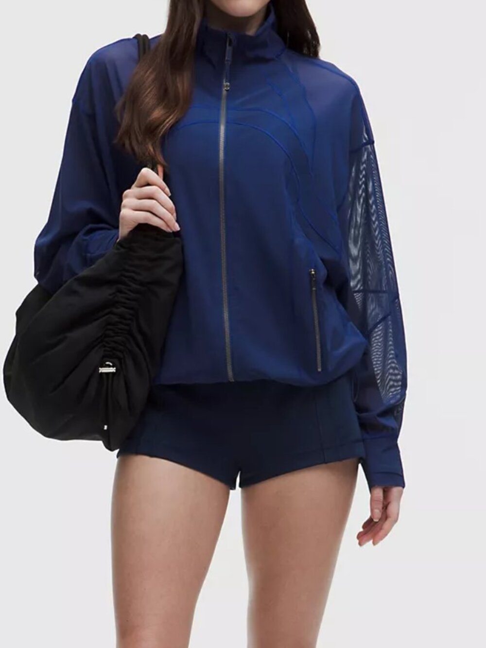 Lululemon Clubhouse Blue Define Oversized Jacket Mesh Size 6 NWT